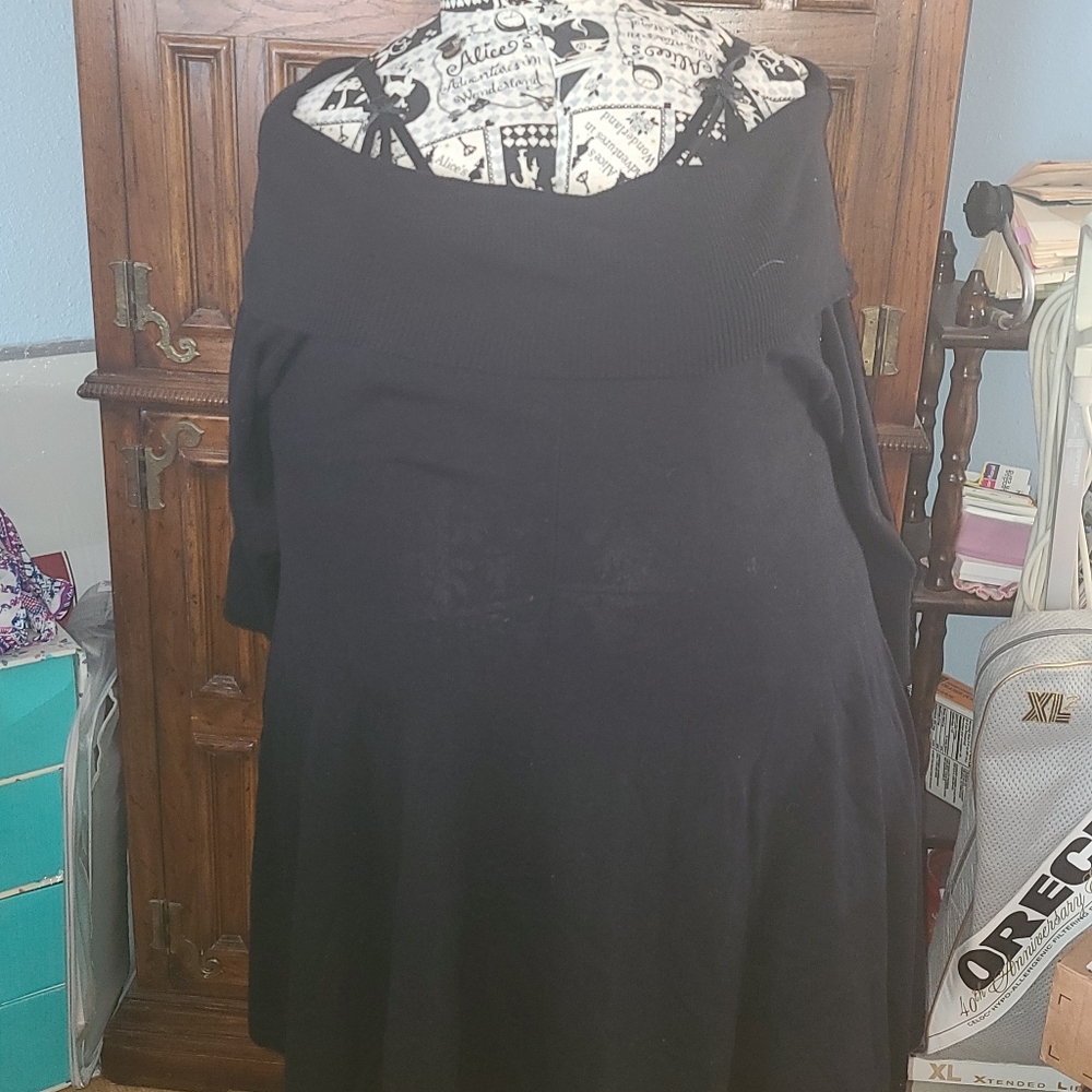 Black sweater knit dress. Torrid 5